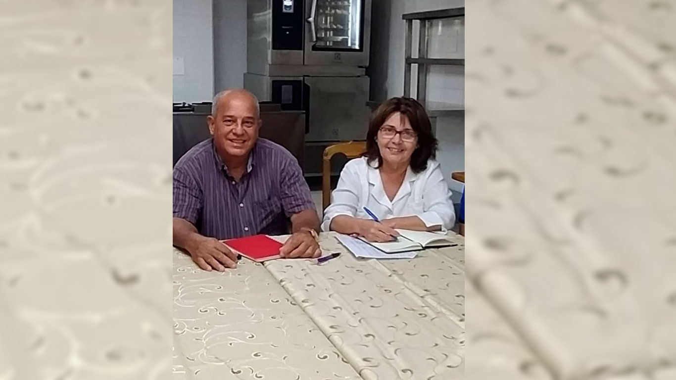 Foto tomada en un intercambio de trabajo en el proyecto Artechef.