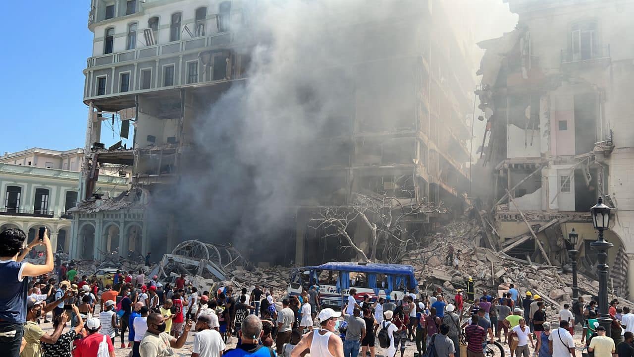 Explosión en Hotel Saratoga en La Habana, Cuba