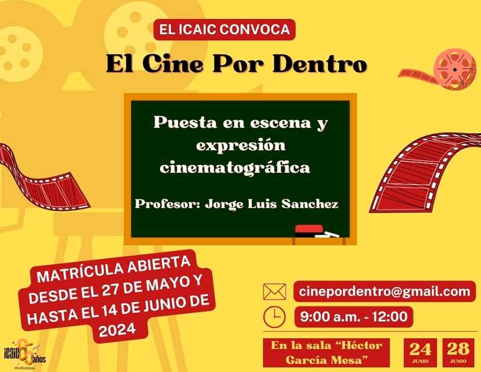 Icaic presenta programa educativo "El cine por dentro" 