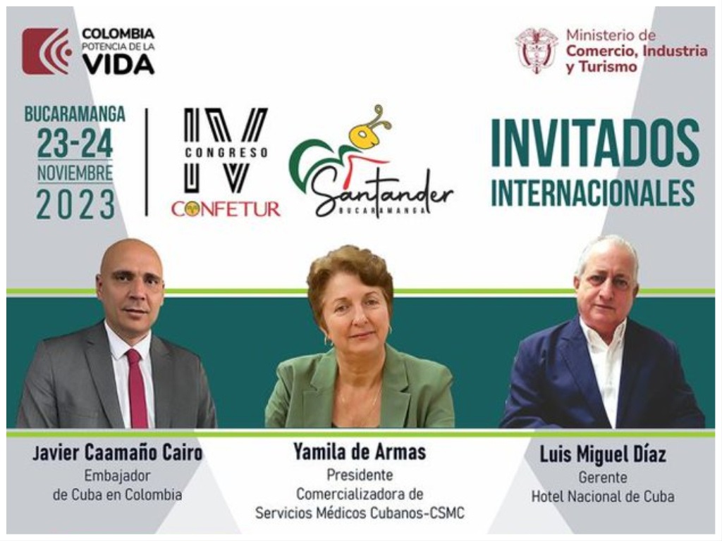 Cuba y Huila, invitados especiales al VI Congreso de la Industria Turística de Colombia