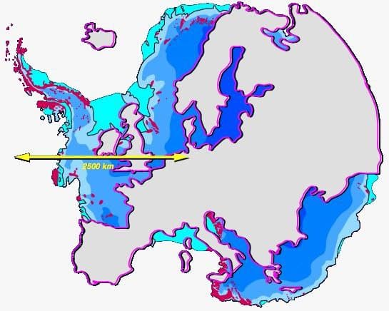 Comparando Europa con la Antártida. Obsérvese el tamaño que tiene el continente helado. Gráfica: Hannes Grobe, Alfred Wegener Institute for Polar and Marine Research, Bremerhaven