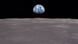 La Tierra vista desde la Luna. Fotografía tomada por astronautas del programa Apollo. Crédito: NASA.