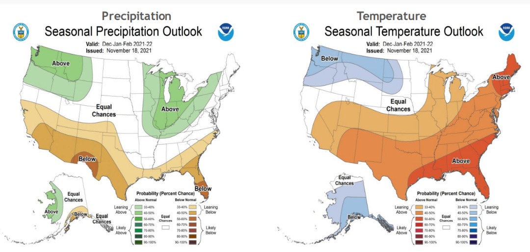 Pronóstico estacional de la NOAA