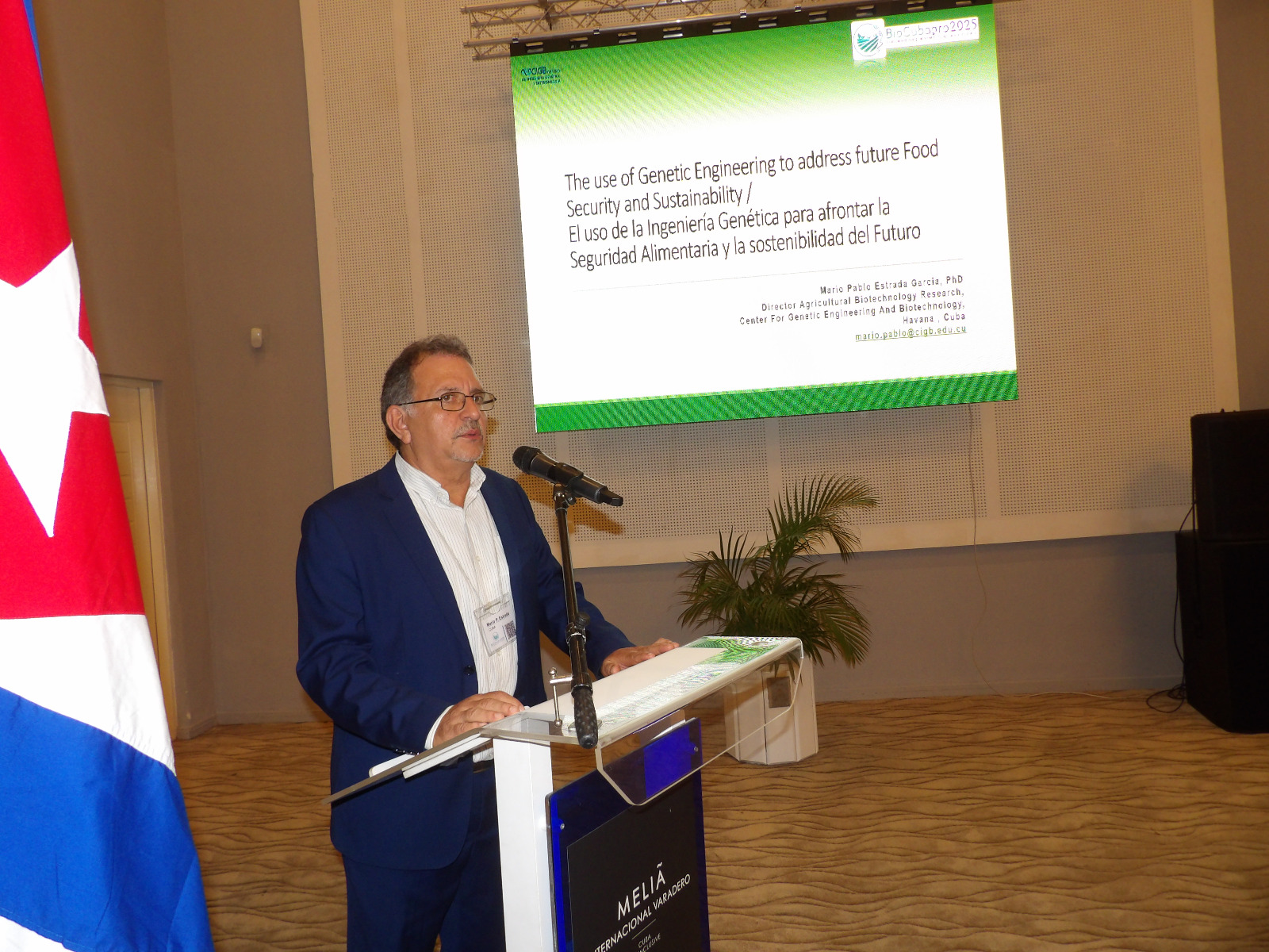 Mario Pablo Estrada García, director del Centro de Ingeniería Genética y Biotecnología (CIGB)