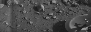 Primera imagen tomada en la superficie del planeta Marte