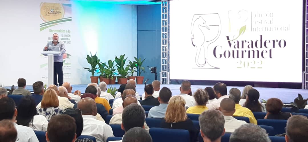 Primer Ministro, Manuel Marrero Cruz, interviene en apertura del 12mo. Festival Internacional Varadero Gourmet.