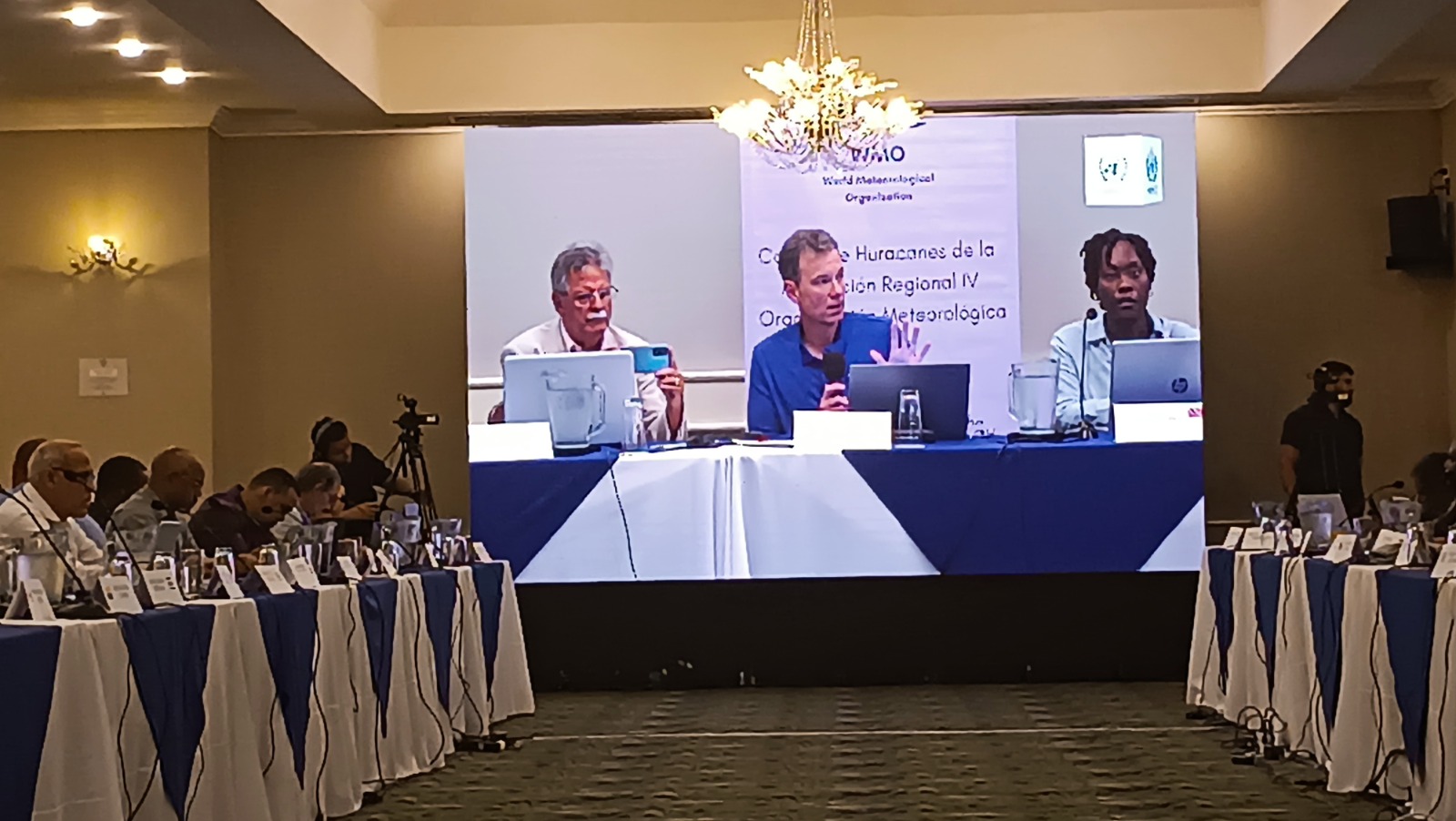 45º Reunión del Comité de Huracanes ARIV de la OMM reunido en San José, Costa Rica, del 27 al 31 de abril de 2023, primera reunión anual presencial después de la Pandemia.