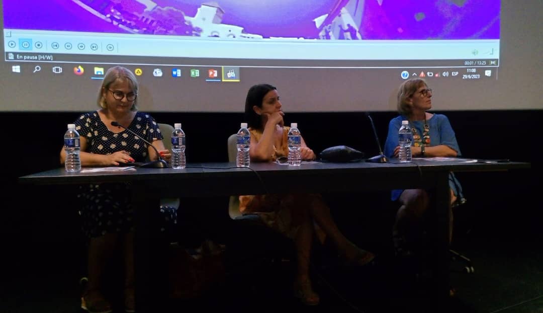 De izquierda a derecha, Magda Resik, Perla Rosales y Gladys Collazo, directoras de Comunicación, Adjunta y de Patrimonio, respectivamente, de la Oficina del Historiador de la Ciudad de La Habana (OHCH).