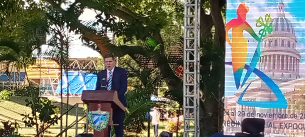 Vice primer ministro Oscar Pérez-Oliva Fraga inaugura FIHAV 2025