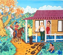 Entregan premios en Santiago de Cuba del II Salón de Arte naif