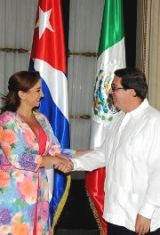 Cancilleres de México y Cuba Canciller mexicana señala interés de empresariado por invertir en Cuba