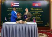 Camboya y Cuba firman memorando de turismo en Siem Reap