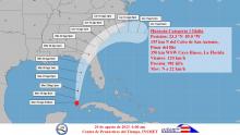 Huracán Idalia transita por el occidente de Cuba